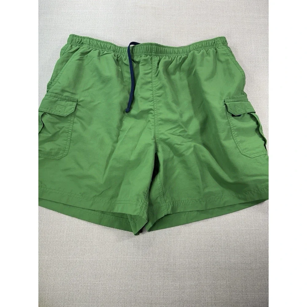 L L Bean Mens Green Swimming Trunks Mesh Lined Size 42 (0XR)